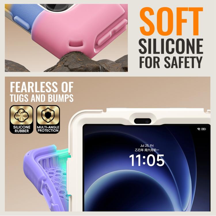 For Xiaomi Redmi K Pad 8.8 2025 Silicone Hybrid PC Tablet Case with Holder & Shoulder Strap