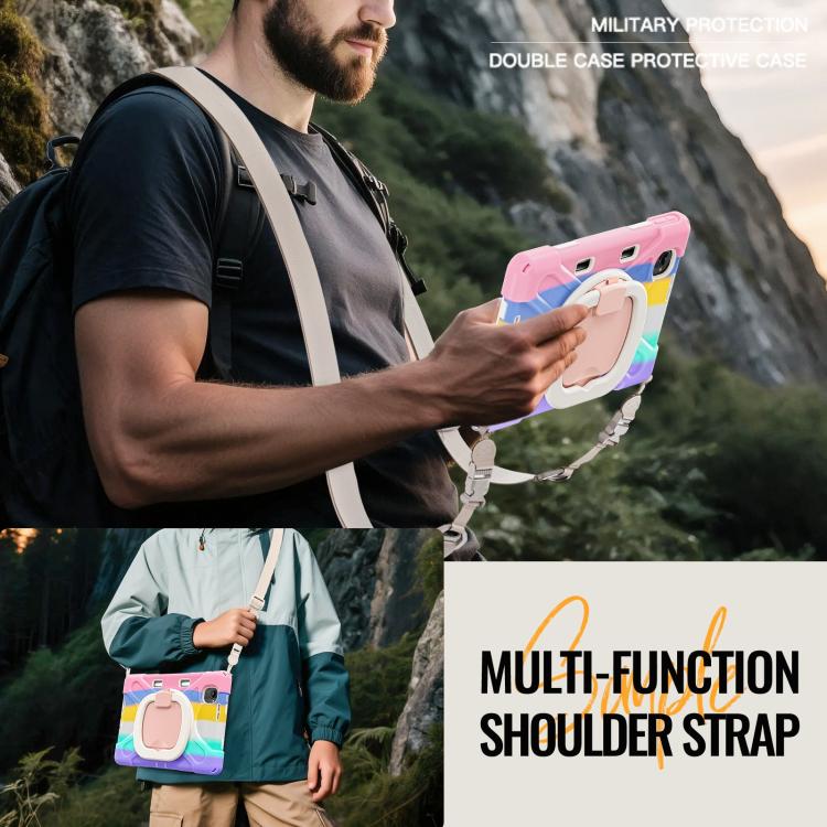 For Xiaomi Redmi K Pad 8.8 2025 Silicone Hybrid PC Tablet Case with Holder & Shoulder Strap