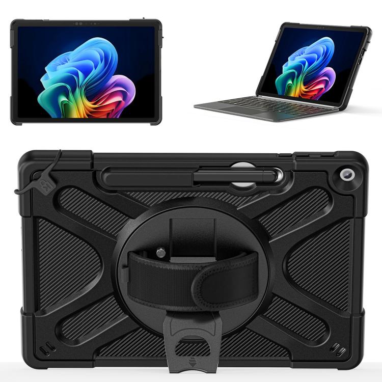 For MicroSoft Surface Pro 12 2025 Rotatable Kickstand Grip Shockproof Tablet Case