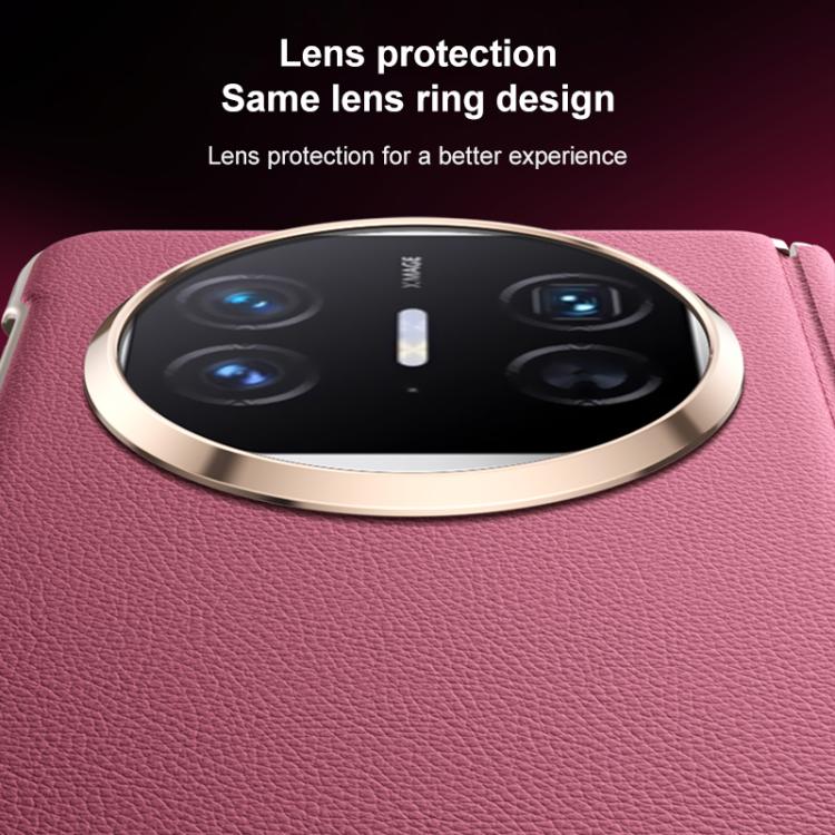 For Huawei Mate X5 / X3 Folding Shaft Skin Feel Leather Texture Cooling MagSafe Phone Case