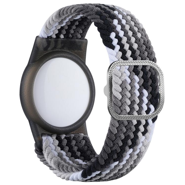 For AirTag 2nd Gen / AirTag 1st Gen xDfind Adjustable Nylon Braided Watch Band Style Anti-lost Tracker Protective Cover