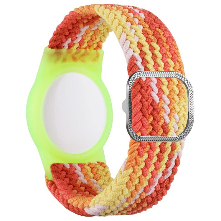 For AirTag 2nd Gen / AirTag 1st Gen xDfind Adjustable Nylon Braided Watch Band Style Anti-lost Tracker Protective Cover