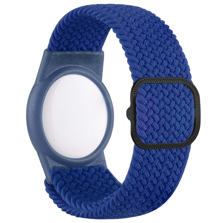 For AirTag 2nd Gen / AirTag 1st Gen xDfind Adjustable Nylon Braided Watch Band Style Anti-lost Tracker Protective Cover