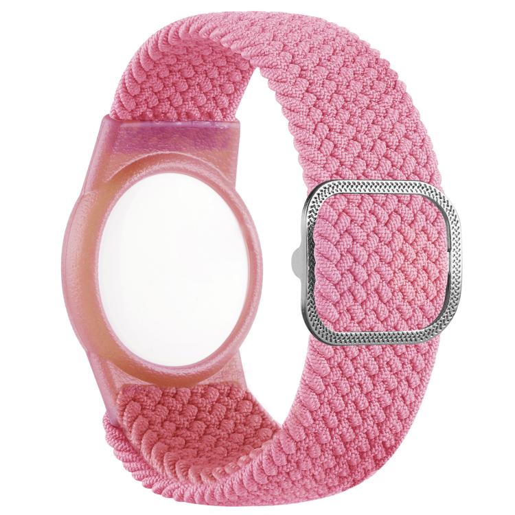 For AirTag 2nd Gen / AirTag 1st Gen xDfind Adjustable Nylon Braided Watch Band Style Anti-lost Tracker Protective Cover