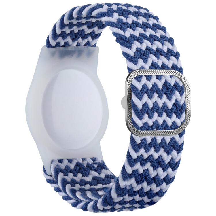 For AirTag 2nd Gen / AirTag 1st Gen xDfind Adjustable Nylon Braided Watch Band Style Anti-lost Tracker Protective Cover