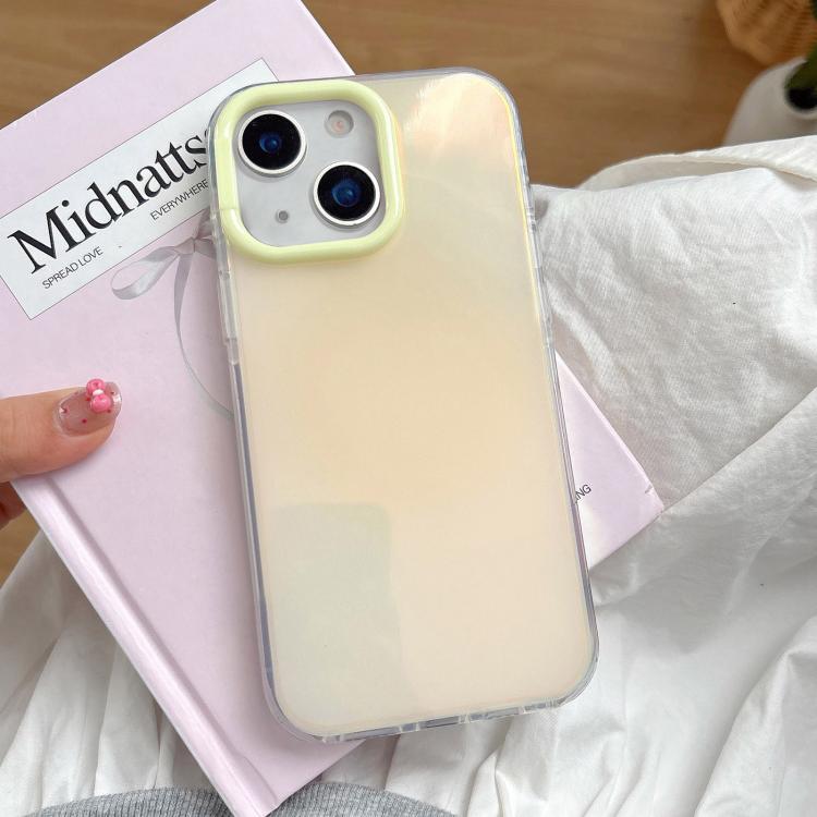 For iPhone 14 Large Camera Frame Vibrant Jelly Color TPU + IMD Phone Case