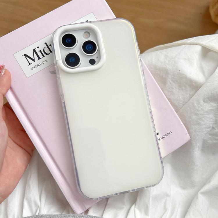 For iPhone 15 Pro Max Large Camera Frame Vibrant Jelly Color TPU + IMD Phone Case