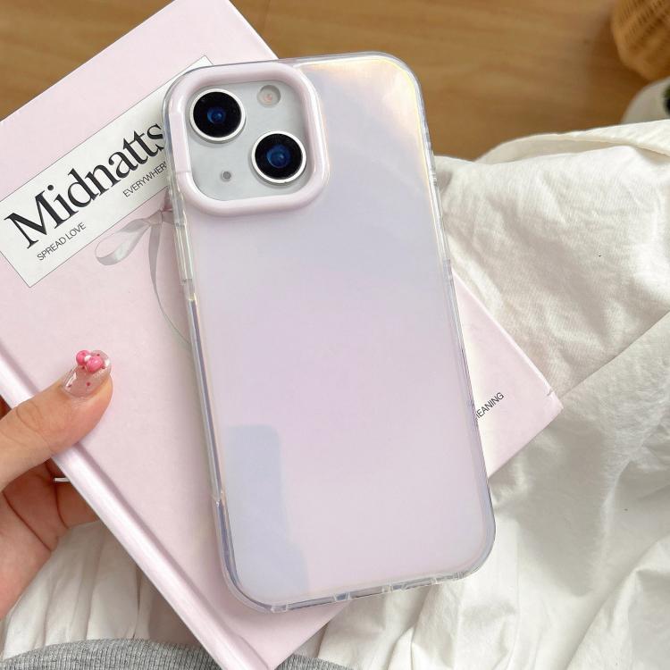 For iPhone 13 Large Camera Frame Vibrant Jelly Color TPU + IMD Phone Case