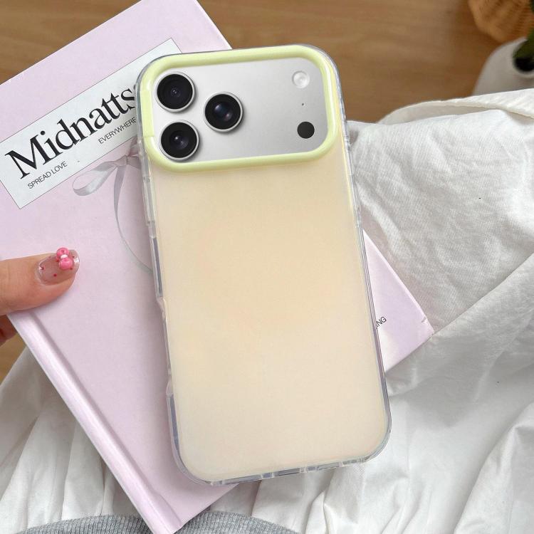For iPhone 17 Pro Large Camera Frame Vibrant Jelly Color TPU + IMD Phone Case