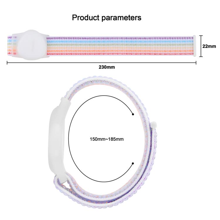 For Huawei Tag xDfind Nylon Hook and Loop Fastener Watch Band Style Anti-lost Tracker Protective Cover