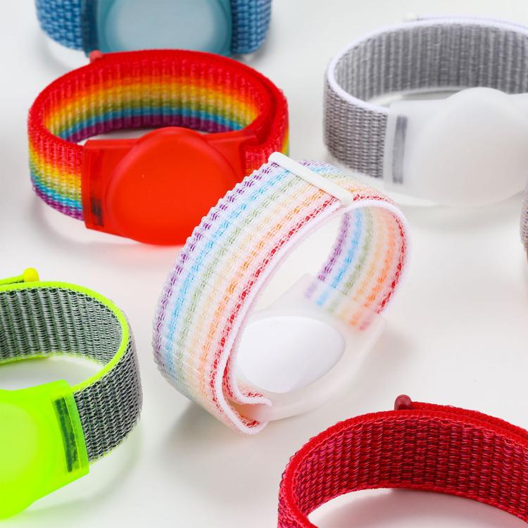 For Huawei Tag xDfind Nylon Hook and Loop Fastener Watch Band Style Anti-lost Tracker Protective Cover