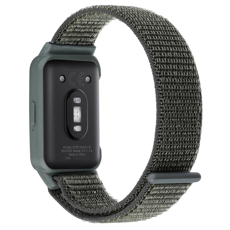 For Samsung Galaxy Fit 3 xDfind Watch Frame Integrated Nylon Hook and Loop Fastener Watch Band