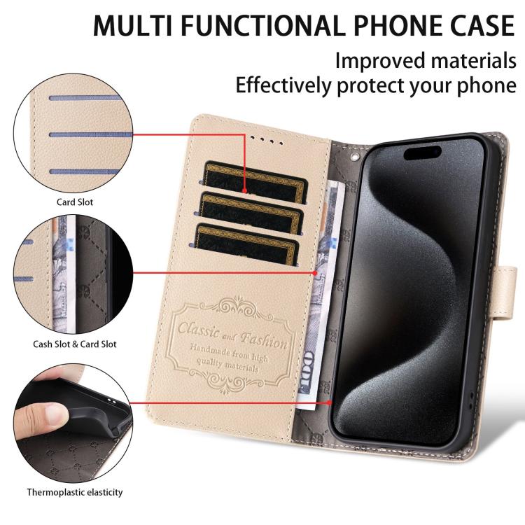 For iPhone 14 Pro Litchi Texture RFID Blocking 3-Card Wallet Leather Phone Case