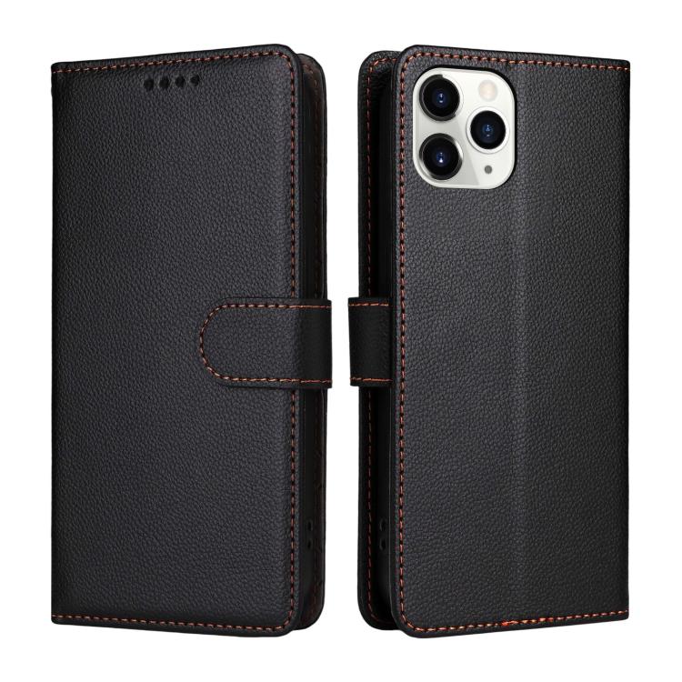 For iPhone 11 Pro Litchi Texture RFID Blocking 3-Card Wallet Leather Phone Case