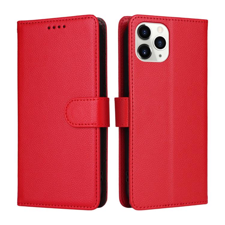 For iPhone 11 Pro Litchi Texture RFID Blocking 3-Card Wallet Leather Phone Case