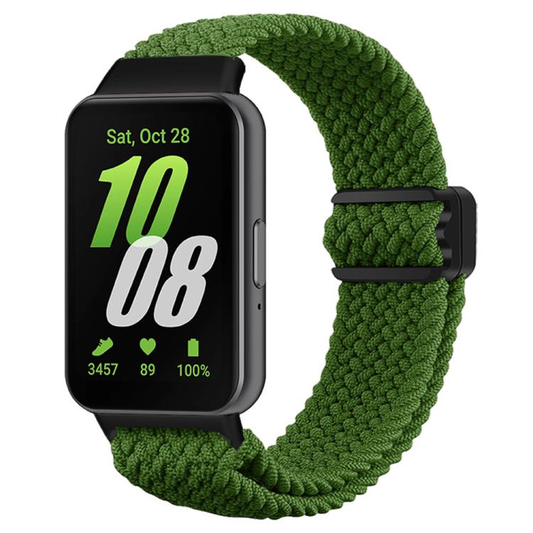 For Samsung Galaxy Fit 3 xDfind Magnetic Buckle Nylon Braided Watch Band