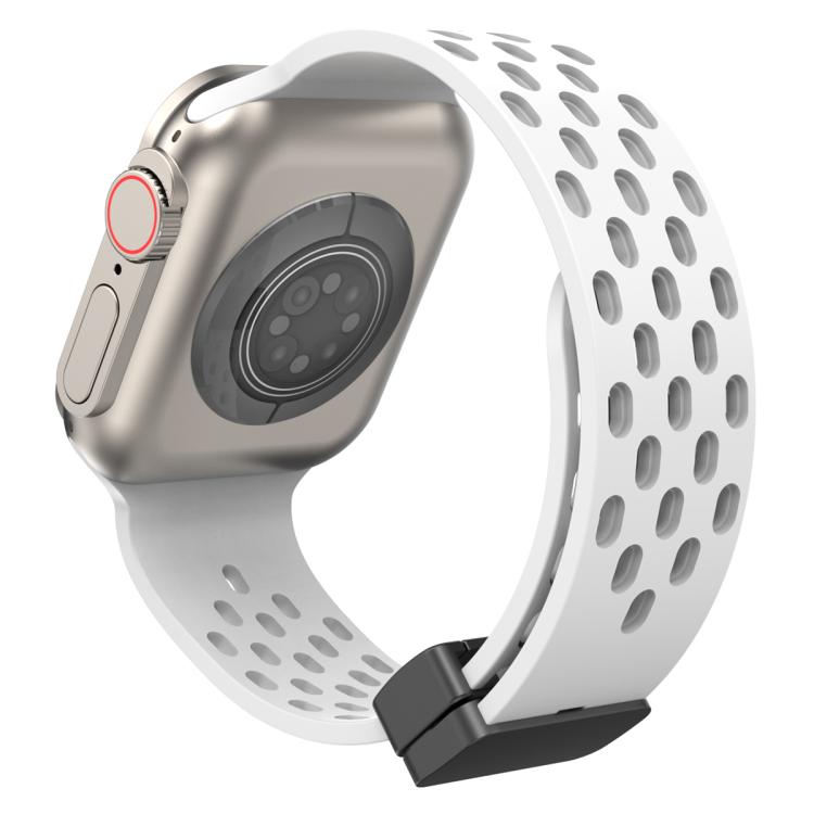 For Apple Watch 38 / 40 / 41 / S10 42mm xDfind Magnetic Clasp Silicone Watch Band
