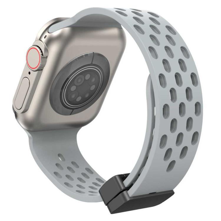For Apple Watch 38 / 40 / 41 / S10 42mm xDfind Magnetic Clasp Silicone Watch Band