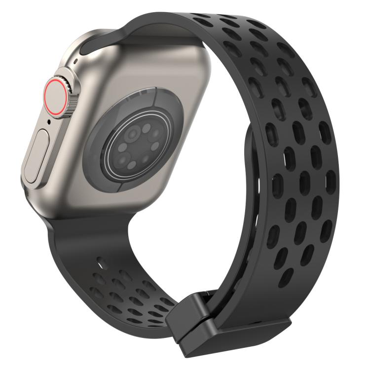 For Apple Watch 38 / 40 / 41 / S10 42mm xDfind Magnetic Clasp Silicone Watch Band