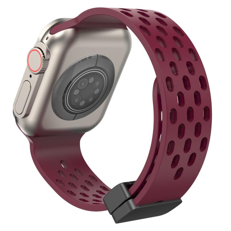 For Apple Watch 38 / 40 / 41 / S10 42mm xDfind Magnetic Clasp Silicone Watch Band