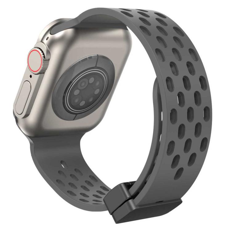 For Apple Watch 38 / 40 / 41 / S10 42mm xDfind Magnetic Clasp Silicone Watch Band