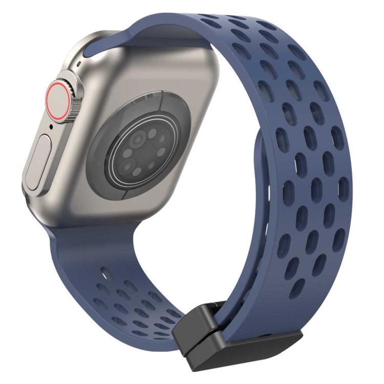 For Apple Watch 38 / 40 / 41 / S10 42mm xDfind Magnetic Clasp Silicone Watch Band