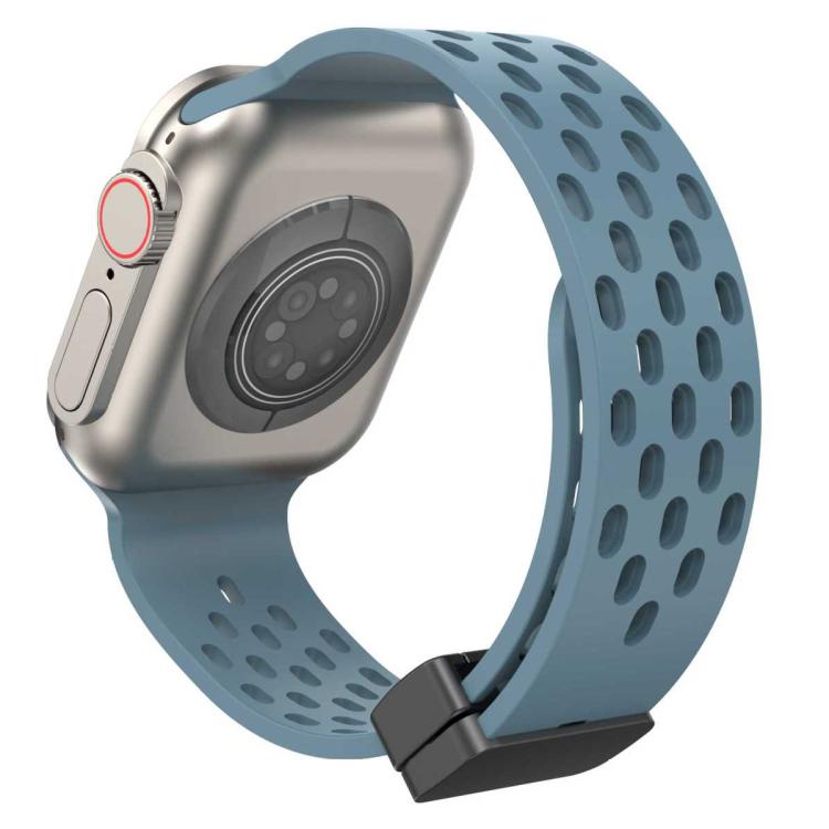 For Apple Watch 38 / 40 / 41 / S10 42mm xDfind Magnetic Clasp Silicone Watch Band