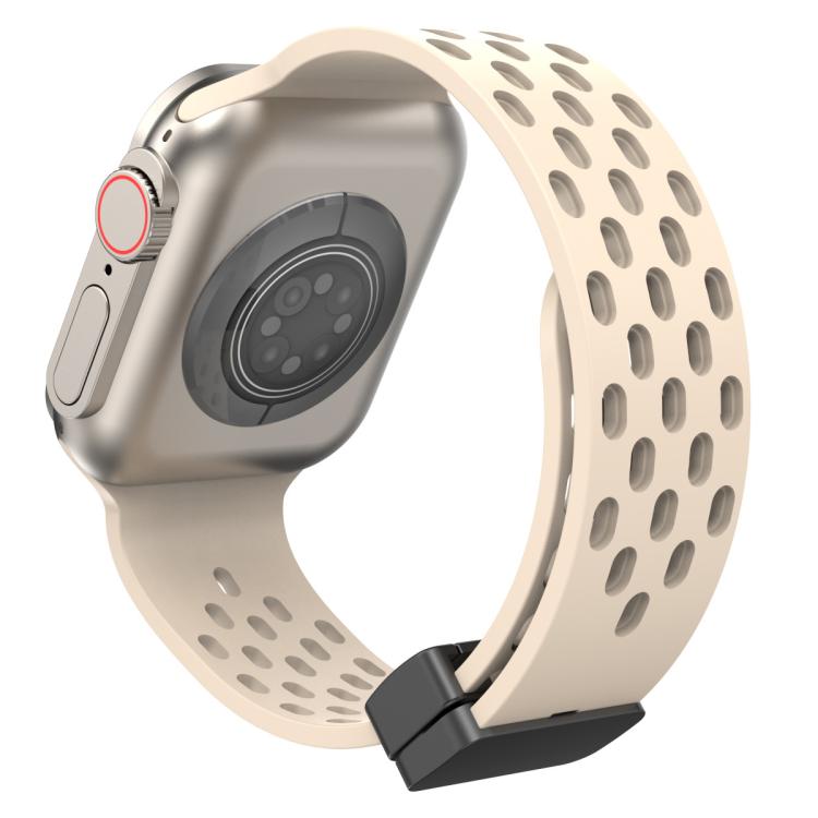 For Apple Watch 38 / 40 / 41 / S10 42mm xDfind Magnetic Clasp Silicone Watch Band