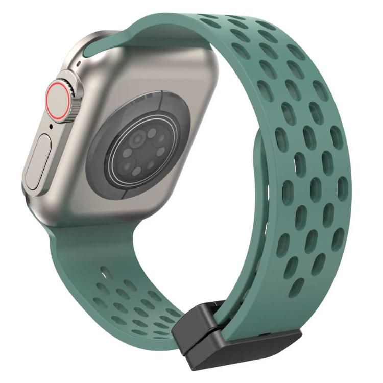 For Apple Watch 38 / 40 / 41 / S10 42mm xDfind Magnetic Clasp Silicone Watch Band