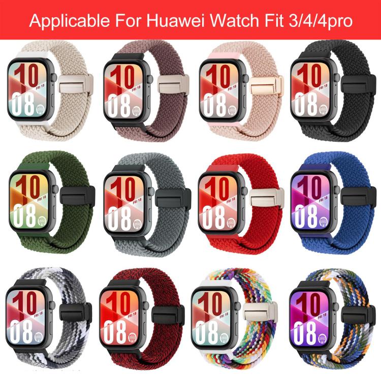 For Huawei Watch Fit 5 / Fit 5 Pro / Fit 4 xDfind Magnetic Buckle Loop Woven Watch Band