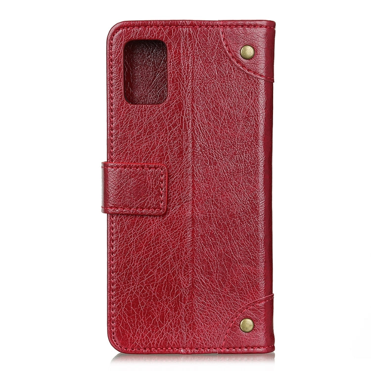 For Motorola Moto G9 Plus Copper Buckle Nappa Texture Horizontal Flip Leather Case with Holder & Card Slots & Wallet