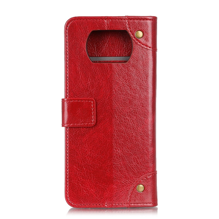 For Xiaomi Poco X3 NFC Copper Buckle Nappa Texture Horizontal Flip Leather Case with Holder & Card Slots & Wallet