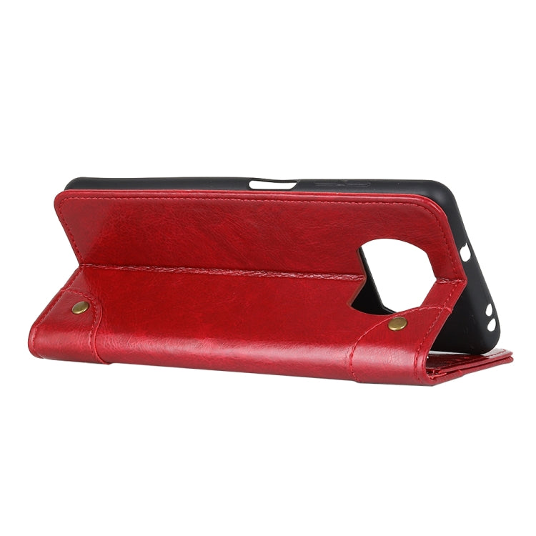 For Xiaomi Poco X3 NFC Copper Buckle Nappa Texture Horizontal Flip Leather Case with Holder & Card Slots & Wallet