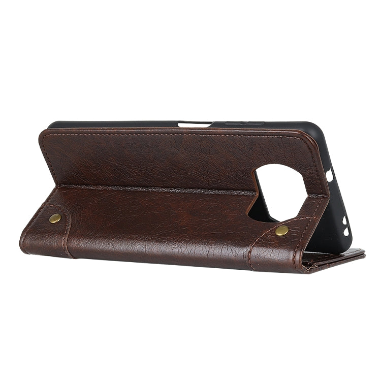 For Xiaomi Poco X3 NFC Copper Buckle Nappa Texture Horizontal Flip Leather Case with Holder & Card Slots & Wallet