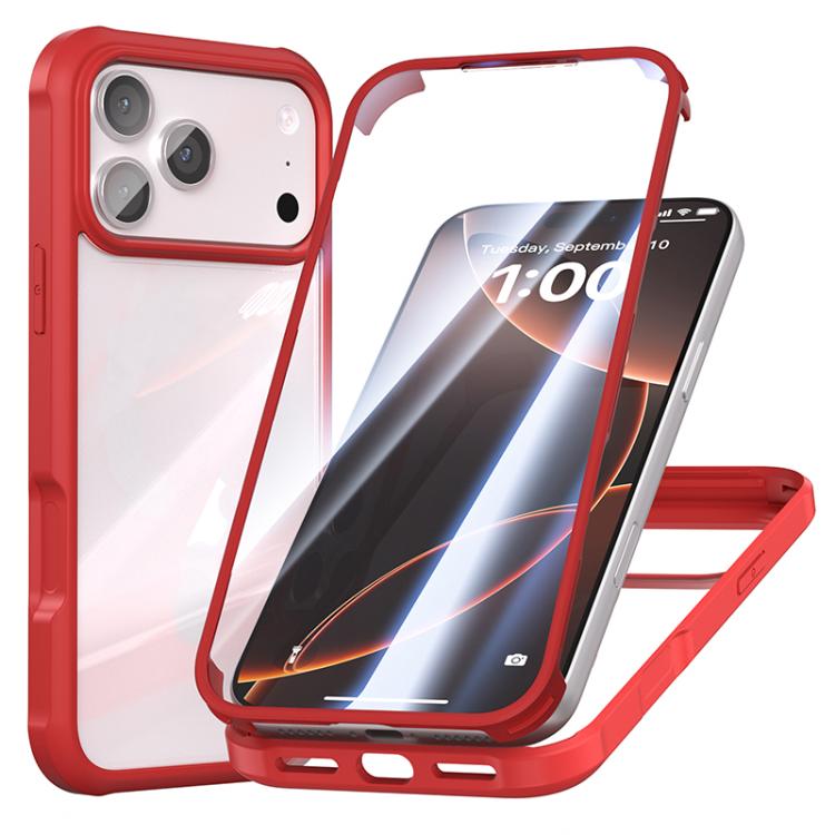 For iPhone 17 Pro Double-sided Plastic Glass Phone Protective Case