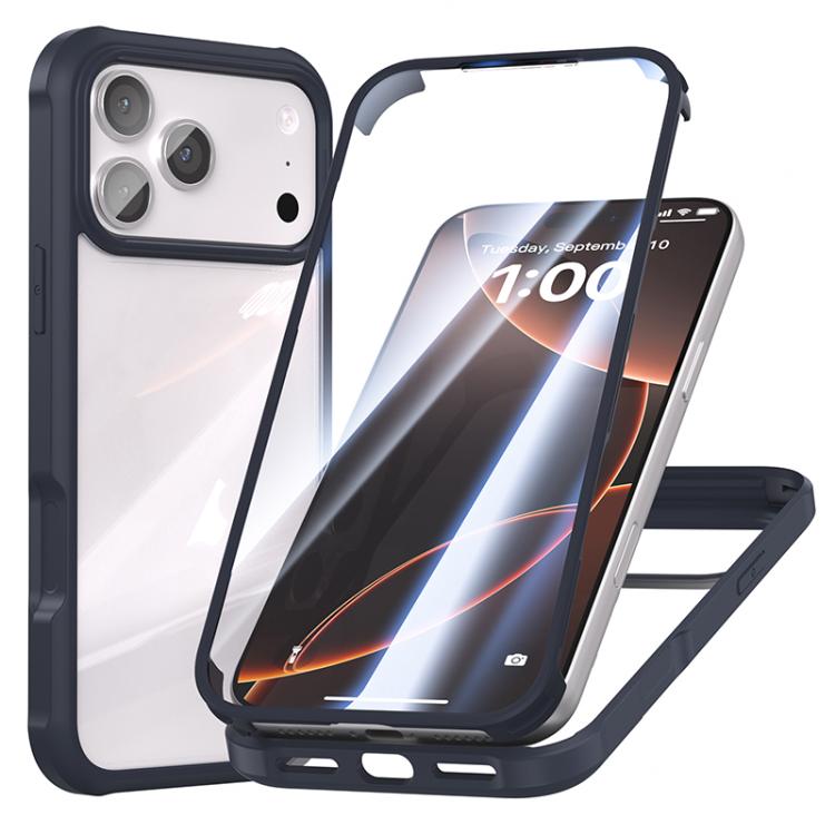 For iPhone 17 Pro Double-sided Plastic Glass Phone Protective Case