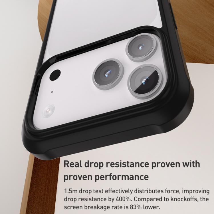 For iPhone 17 Pro Double-sided Plastic Glass Phone Protective Case