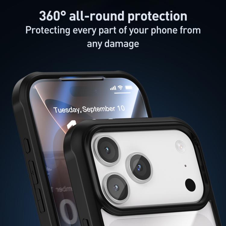 For iPhone 17 Pro Double-sided Plastic Glass Phone Protective Case