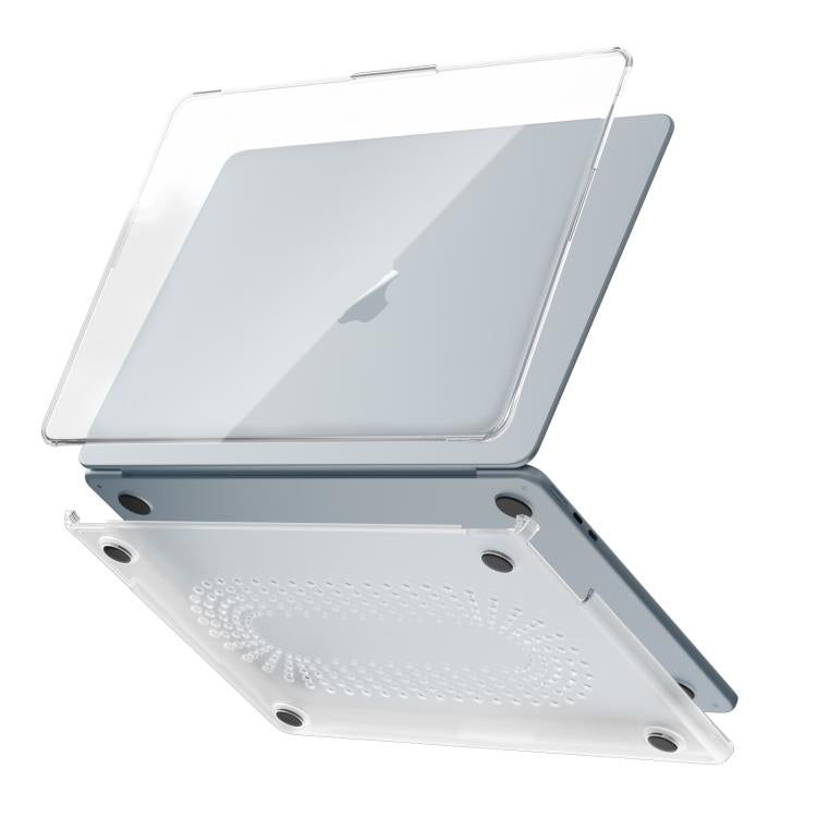 For MacBook Air 13.6 inch M2 2022 A2681 Transparent Scratchproof Laptop PC+TPU Protective Case