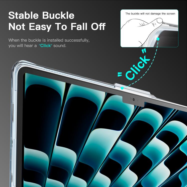 For MacBook Air 13.6 inch M2 2022 A2681 Transparent Scratchproof Laptop PC+TPU Protective Case
