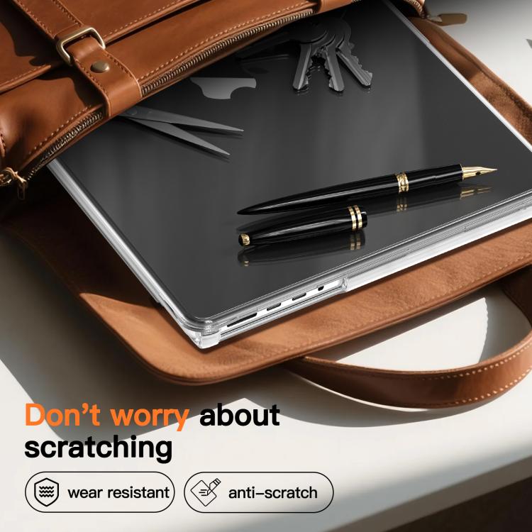 For Macbook Pro 14 inch 2021 / 2023 A2442 Transparent Scratchproof Laptop PC+TPU Protective Case