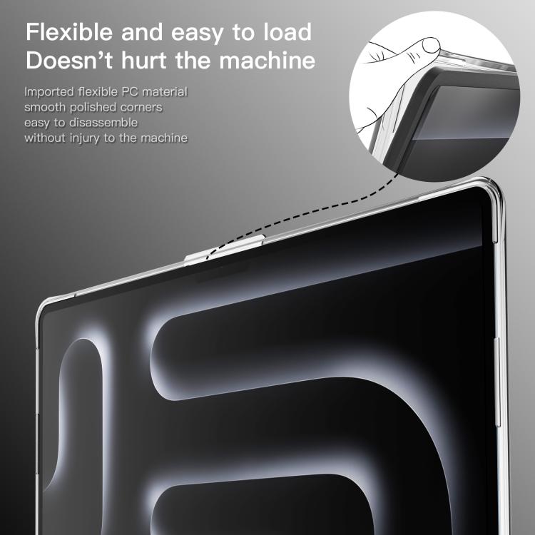 For Macbook Pro 14 inch 2021 / 2023 A2442 Transparent Scratchproof Laptop PC+TPU Protective Case