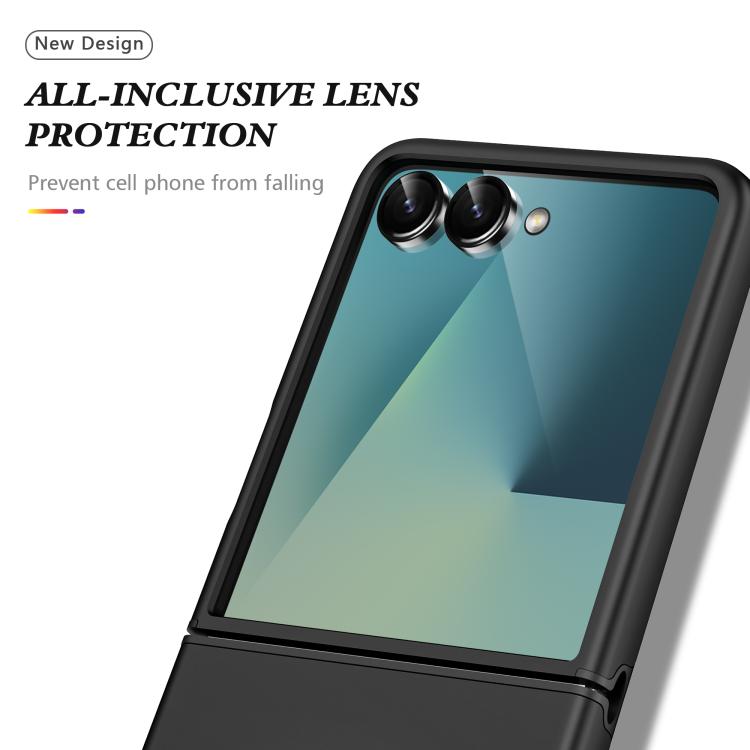 For Samsung Galaxy Z Flip7 5G PC + TPU Magnetic Phone Case with Invisible Ring Holder
