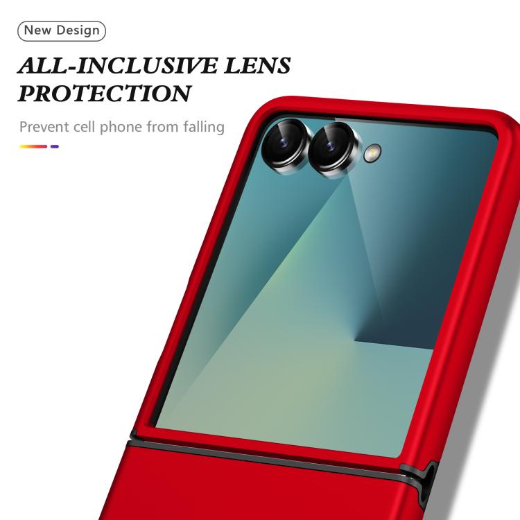 For Samsung Galaxy Z Flip7 5G PC + TPU Magnetic Phone Case with Invisible Ring Holder