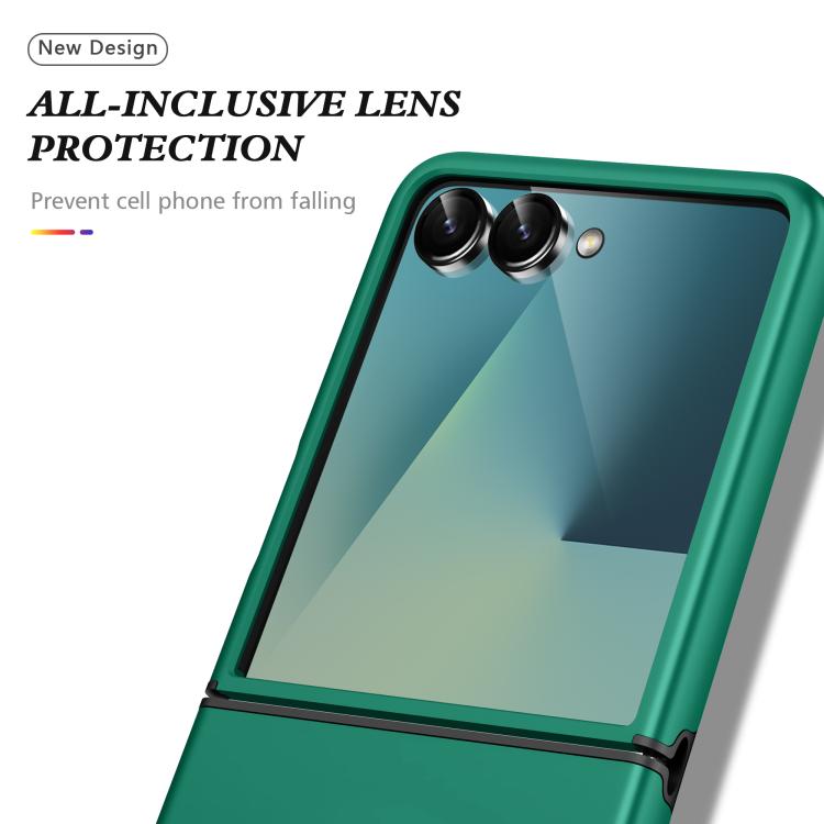 For Samsung Galaxy Z Flip7 5G PC + TPU Magnetic Phone Case with Invisible Ring Holder