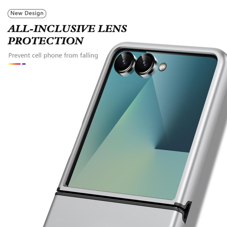 For Samsung Galaxy Z Flip7 5G PC + TPU Magnetic Phone Case with Invisible Ring Holder