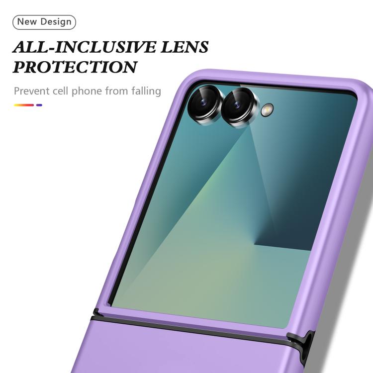 For Samsung Galaxy Z Flip7 5G PC + TPU Magnetic Phone Case with Invisible Ring Holder