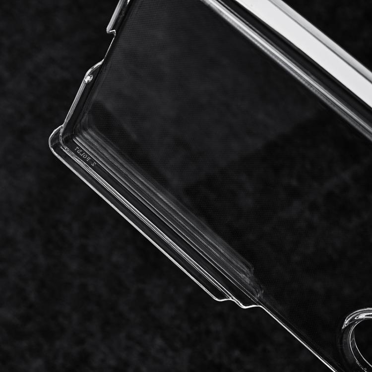 For Samsung Galaxy Z Fold7 5G Transparent PC Dual Axis Shockproof Phone Case