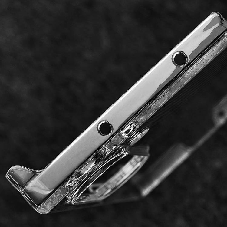 For Samsung Galaxy Z Fold6 Transparent PC Dual Axis Shockproof Phone Case