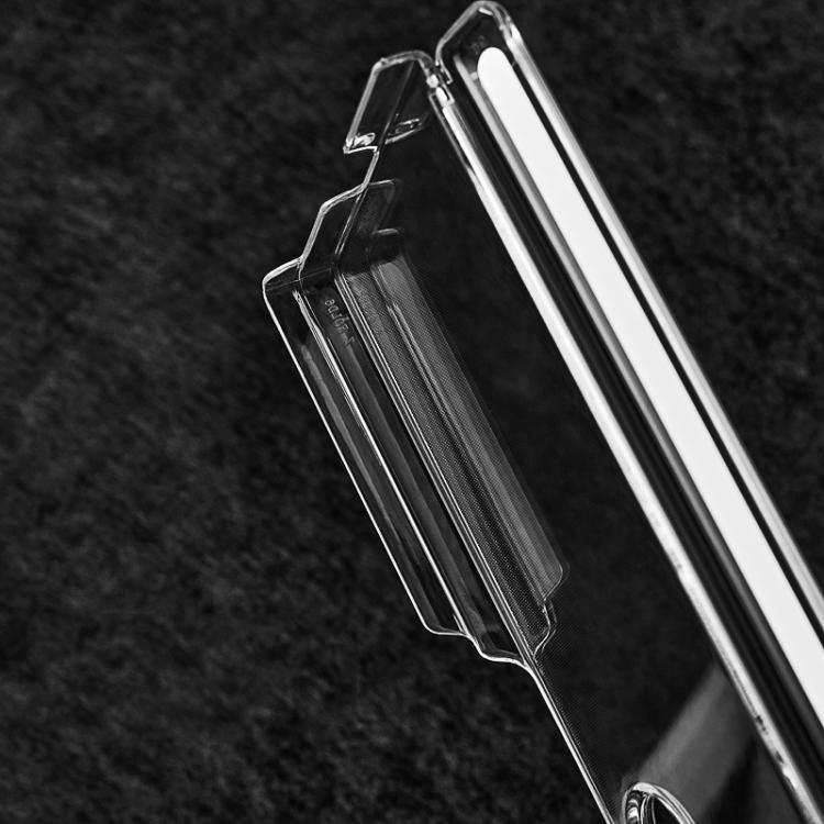For Samsung Galaxy Z Fold6 Transparent PC Dual Axis Shockproof Phone Case